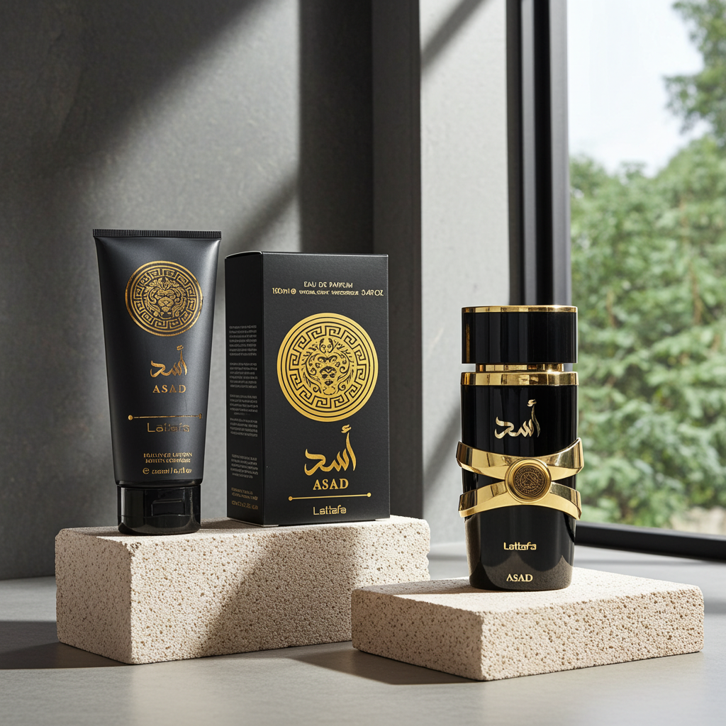 Set Loción Corporal + Perfume Lattafa Asad