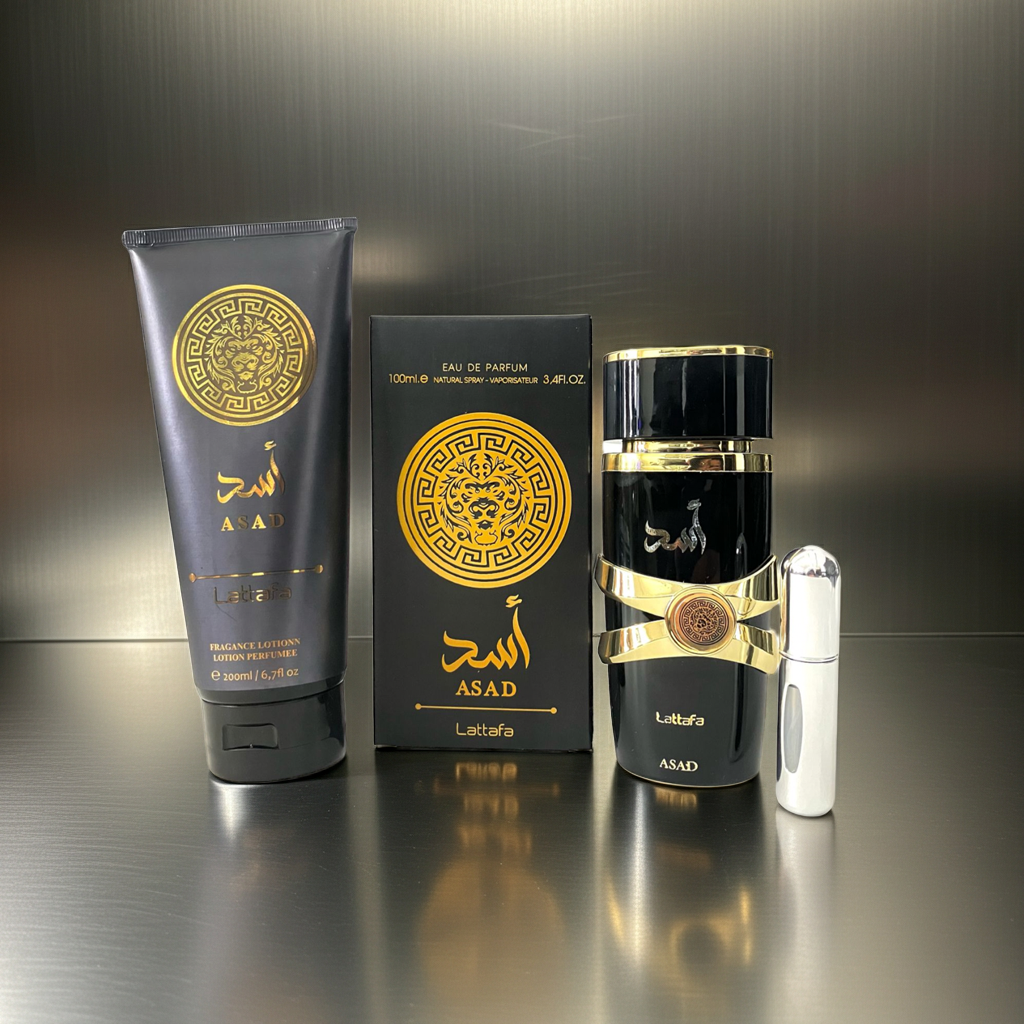 Set Loción Corporal + Perfume Lattafa Asad