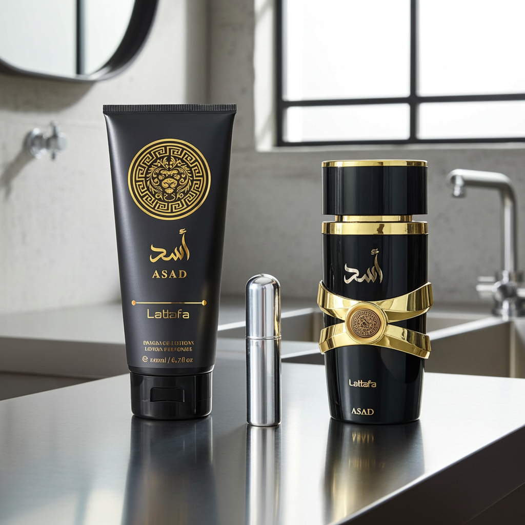 Set Loción Corporal + Perfume Lattafa Asad