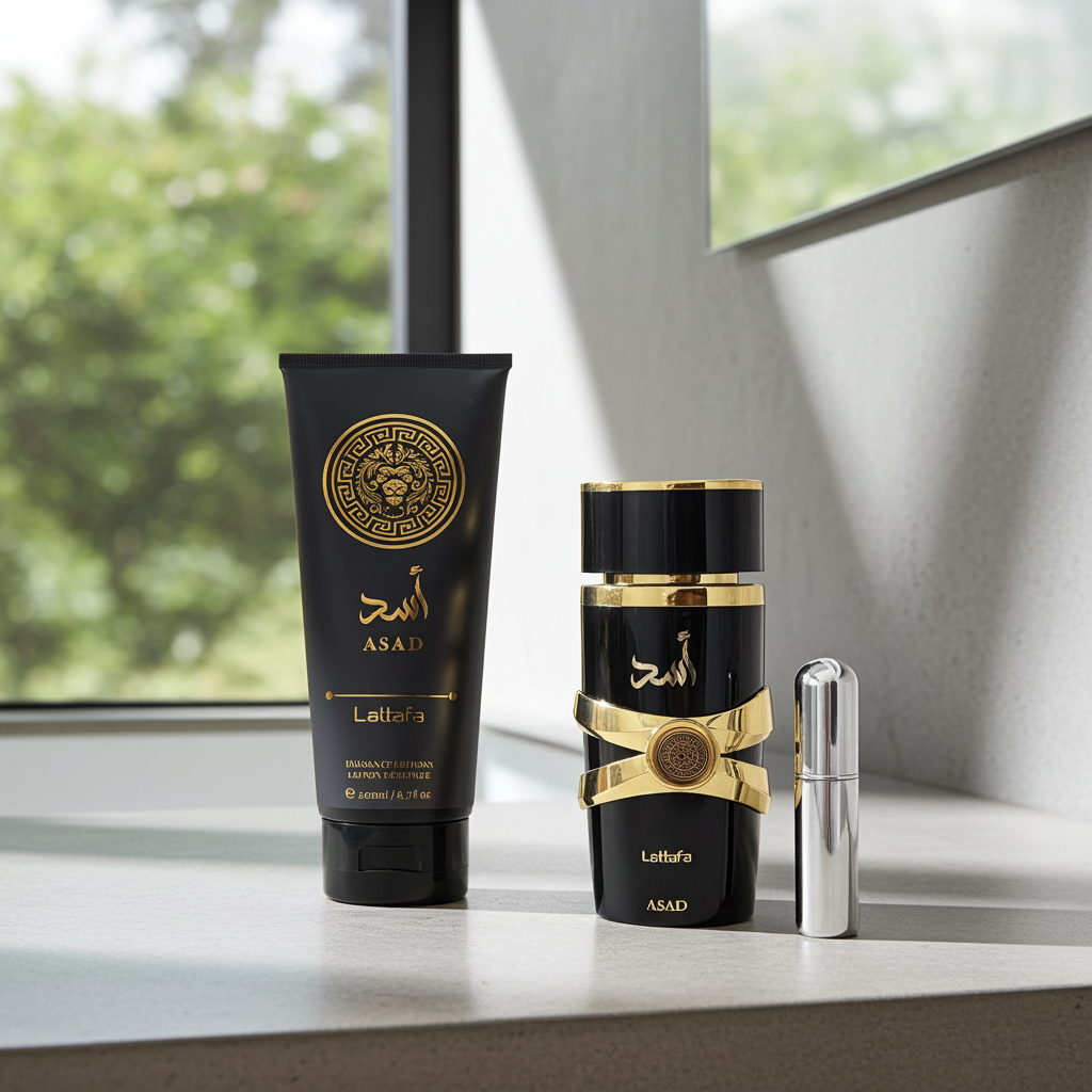Set Loción Corporal + Perfume Lattafa Asad